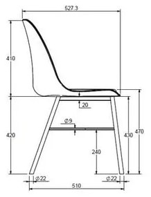 Żółte krzesło Unique Furniture Whistler