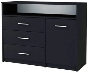 Komoda czarna do sypialni Z6-C93