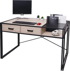 Biurko MCW-H91,  wygląd dębu