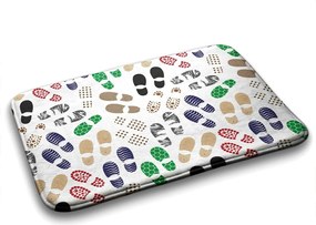 Dywanik łazienkowy antypoślizgowy Dywanik łazienkowy antypoślizgowy Ślady butów