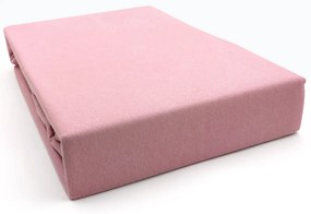Prześcieradło różowe jersey premium | LaCama