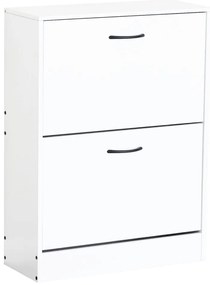 Szafka na buty BOTNIX, 2 półki, biały