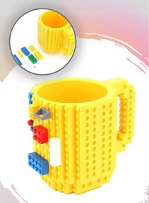 KUBEK KLOCKOWY DUŻY 350ML + KLOCKOWY CYFROWY ZEGAREK DLA DZIECKA REGULOWANY