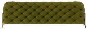 Zielona aksamitna sofa 225 cm Chelsea Bis – Ropez