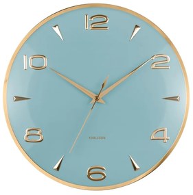 Karlsson 6017BL designerski zegar ściennyjasnoniebieski, średnica 40 cm