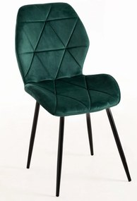 Krzeso Sesel Velvet z czarnymi nogami