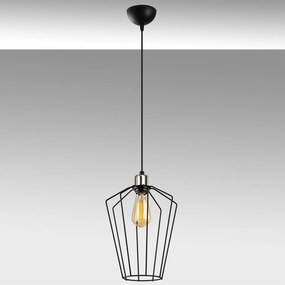 Czarna metalowa lampa wisząca Opviq lights Desponia