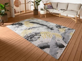 Dywan zewnętrzny Flair Liście szaro-zielone 120 cm x 180 cm