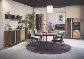Nierozkładany stół jadalniany stylu industrialnym Hayato 442