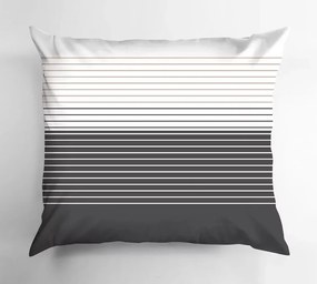 Pościel Bawełniana Greno Premium Bianco Nero 200x220 Czarna GRENO