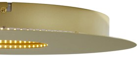 Nowoczesna lampa sufitowa złota 40 cm z LED z 3-stopniową regulacją ściemniania - Morning Nowoczesny Oswietlenie wewnetrzne
