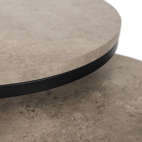 Zestaw Stolików Kawowych ROCKY 43 cm/53 cm Szary Beton Nowoczesny Loft