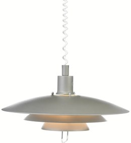 Szara lampa wisząca Markslöjd Kikrenes, ø 48 cm