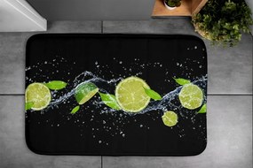 Antypoślizgowy dywanik łazienkowy Cytrusy Limonka
