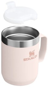 Jasnoróżowy kubek termiczny ze stali nierdzewnej 230 ml Stay-Hot Camp Mug Rose Quartz – Stanley