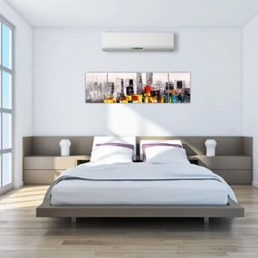 Obraz - Obraz przedstawiający duże miasto (170x50 cm)