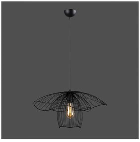 Czarna lampa wisząca Squid Lighting Root, wys. 123 cm