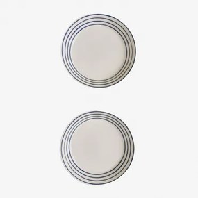 Zestaw 2 Głębokich Talerzy Z Porcelany New Bone China Isolda Biała - Sklum