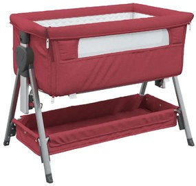 Czerwone przenośne łóżeczko niemowlęce G2-E81