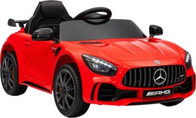 AIYAPLAY Elektryczne Auto Dziecięce, Mercedes, 3-5 km/h, Pilot, Światła i Muzyka, Czerwony