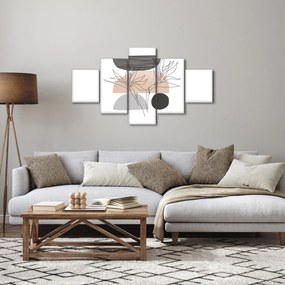 Obraz - Line art flowers N⁰2 (125x70 cm)