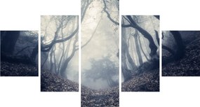 Obraz- Las we mgle (125x70 cm)
