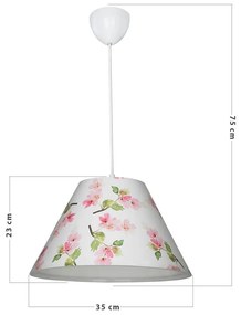 Biała lampa dziecięca ø 35 cm Tria – Squid Lighting