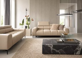 Sofa Plazi 3 osobowa z regulowanymi zagłówkami - nowoczesna kanapa do pokoju gościnnego