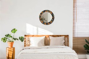 Lustro dekoracyjne okrągłe Kropki kwiatów