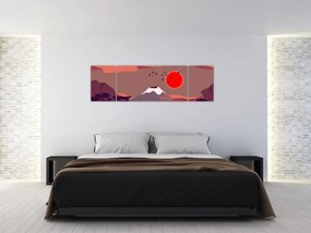 Obraz - Góry Fuji (170x50 cm)