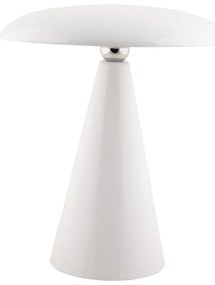 Biała lampa stołowa LED ze ściemniaczem (wysokość 26 cm) Phoebe – Leitmotiv