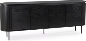 Komoda Estella 4-drzwiowa 200 cm – pojemna, nowoczesna z metalowymi nóżkami