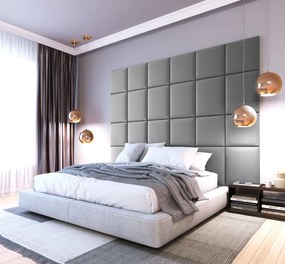 Zestaw 24 paneli tapicerowanych QUADRATTA 240x180 jasnoszary ELTAP