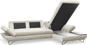 Narożnik LOFT z funkcją spania Regulowane zagłówki i podłokietniki Prawa strona Kronos 01