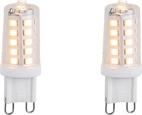 Zestaw 2 żarówek LED G9 z możliwością ściemniania 3,2W 250lm 2200K