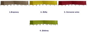 7-częściowy żółty zestaw wypoczynkowy - Marsala 7D