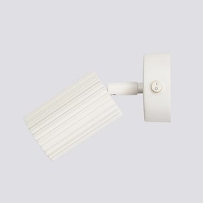 Kinkiet KARBON beżowy ryflowany z włącznikiem SOLLUX  LIGHTING