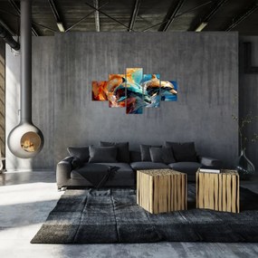 Obraz - Malowanie delfinów (125x70 cm)