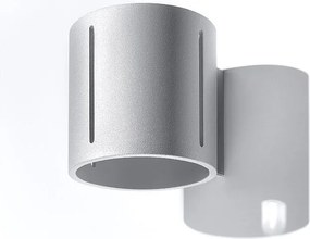 Kinkiety nowoczesny Brich, aluminium - 1 źródło światła 4000K - L.10 x H.10 cm - szary