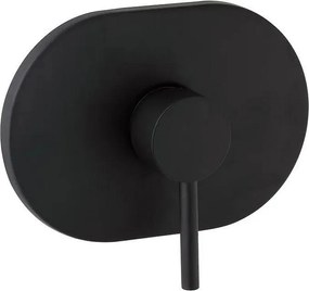 Bateria prysznicowa podtynkowa "Kevar" w kolorze czarnego mosiądzu z matowym wykończeniem