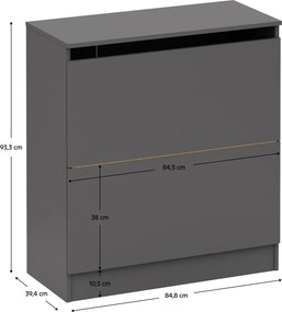 Pierzak BETTY 2, grafitowy