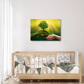 Obraz na szkle - Matka ziemia (70x50 cm)