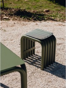 Zielone metalowe krzesło ogrodowe Nokk – noo.ma