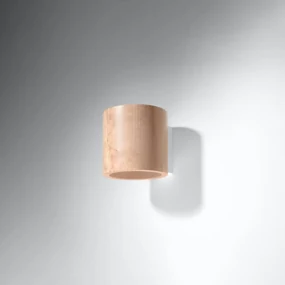 Kinkiet ORBIS naturalne drewno SOLLUX  LIGHTING