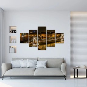 Obraz miasta nocą (125x70 cm)