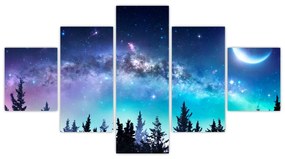 Obraz - Droga Mleczna (125x70 cm)