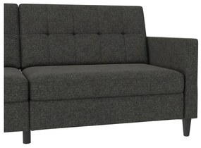 Szara rozkładana sofa 82 cm Hartford – Støraa