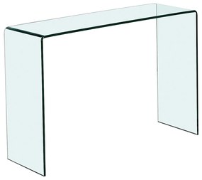 Konsola z giętego szkła hartowanego - Przezroczysty - ALONZO