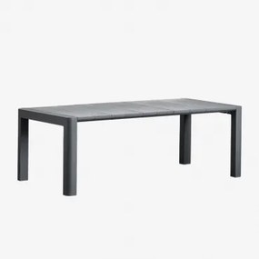 Prostokątny Stół Jadalniany Arnadine Grafitowa Szarość & 220 X 100 Cm - Sklum