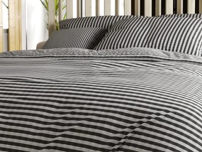 PrzytulneMieszkanie.pl PrzytulneMieszkanie.pl Kreponowa pościel ARLENA BLEND czarna hotelowa kieszeń Rozmiar pościeli: 70 x 90 cm | 140 x 200 cm